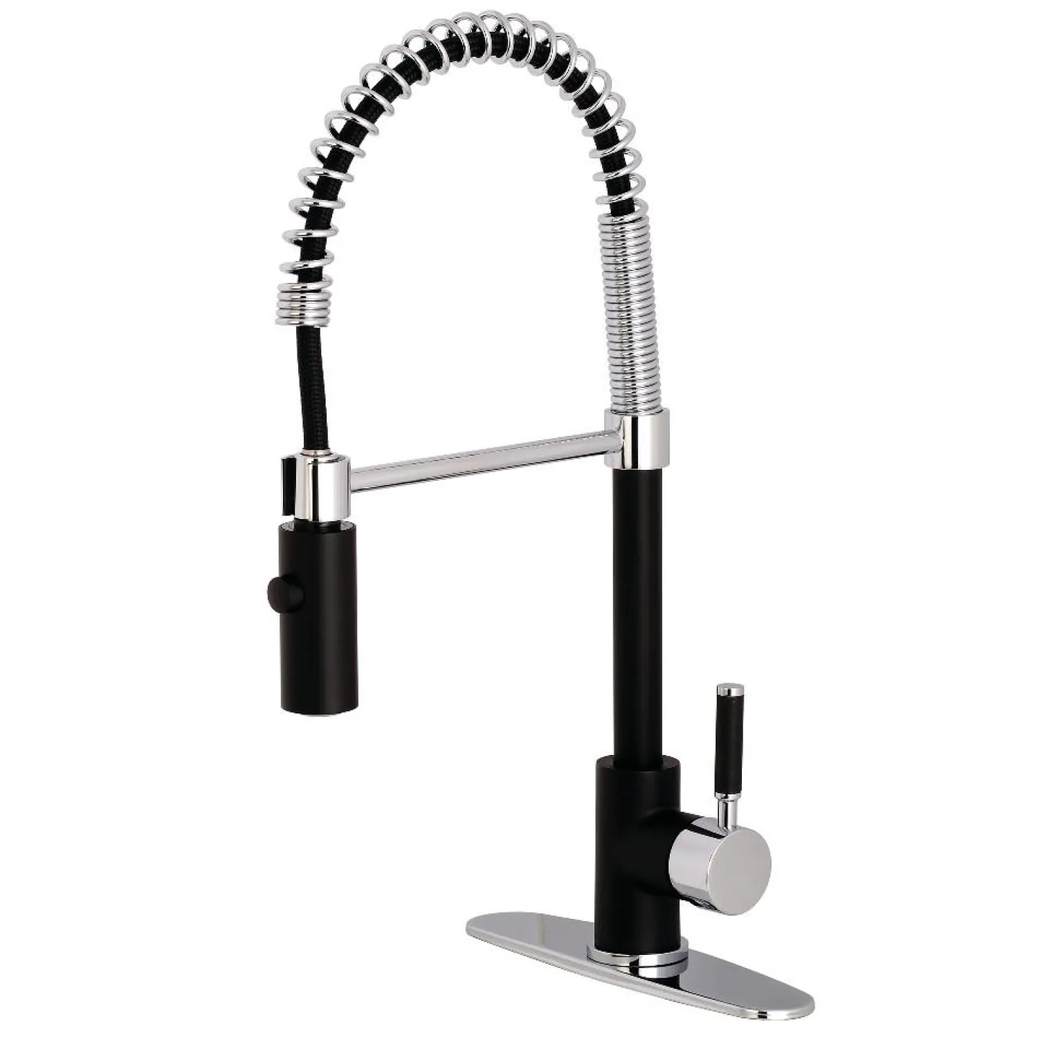 Hot Gourmetier Kaiser Deck Mount Single-Handle Pull-Down Kitchen Faucet Single Hole