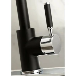 Hot Gourmetier Kaiser Deck Mount Single-Handle Pull-Down Kitchen Faucet Single Hole