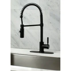 Hot Gourmetier Kaiser Deck Mount Single-Handle Pull-Down Kitchen Faucet Single Hole
