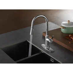 Outlet Gourmetier Kaiser Single-Handle Pull-Down Kitchen Faucet Single Hole
