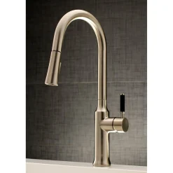 Outlet Gourmetier Kaiser Single-Handle Pull-Down Kitchen Faucet Single Hole
