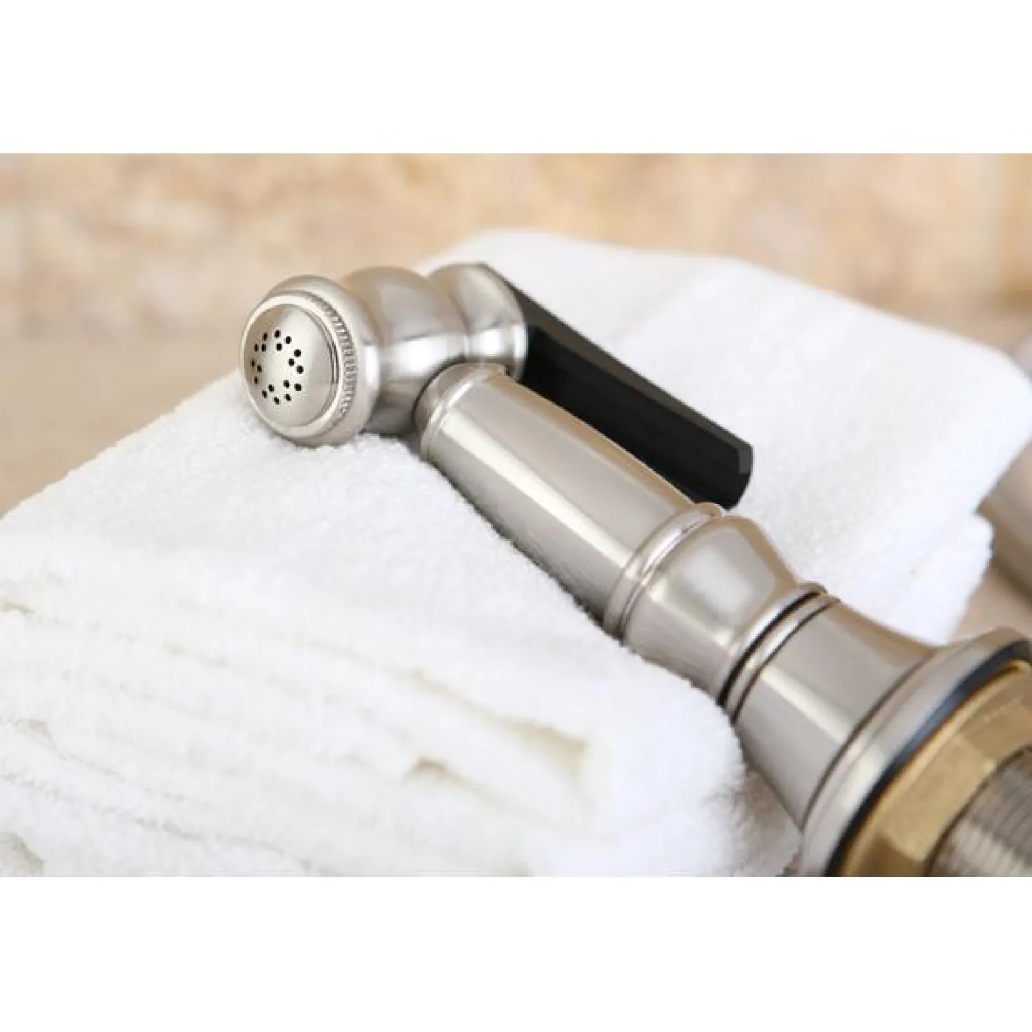 Discount Gourmetier Made to Match Brass Kitchen Faucet Sprayer with Hose Replacement Side Sprays