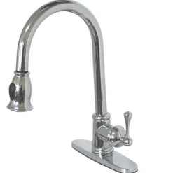 Online Gourmetier Vintage Pull-Down Single Handle Kitchen Faucet Single Hole