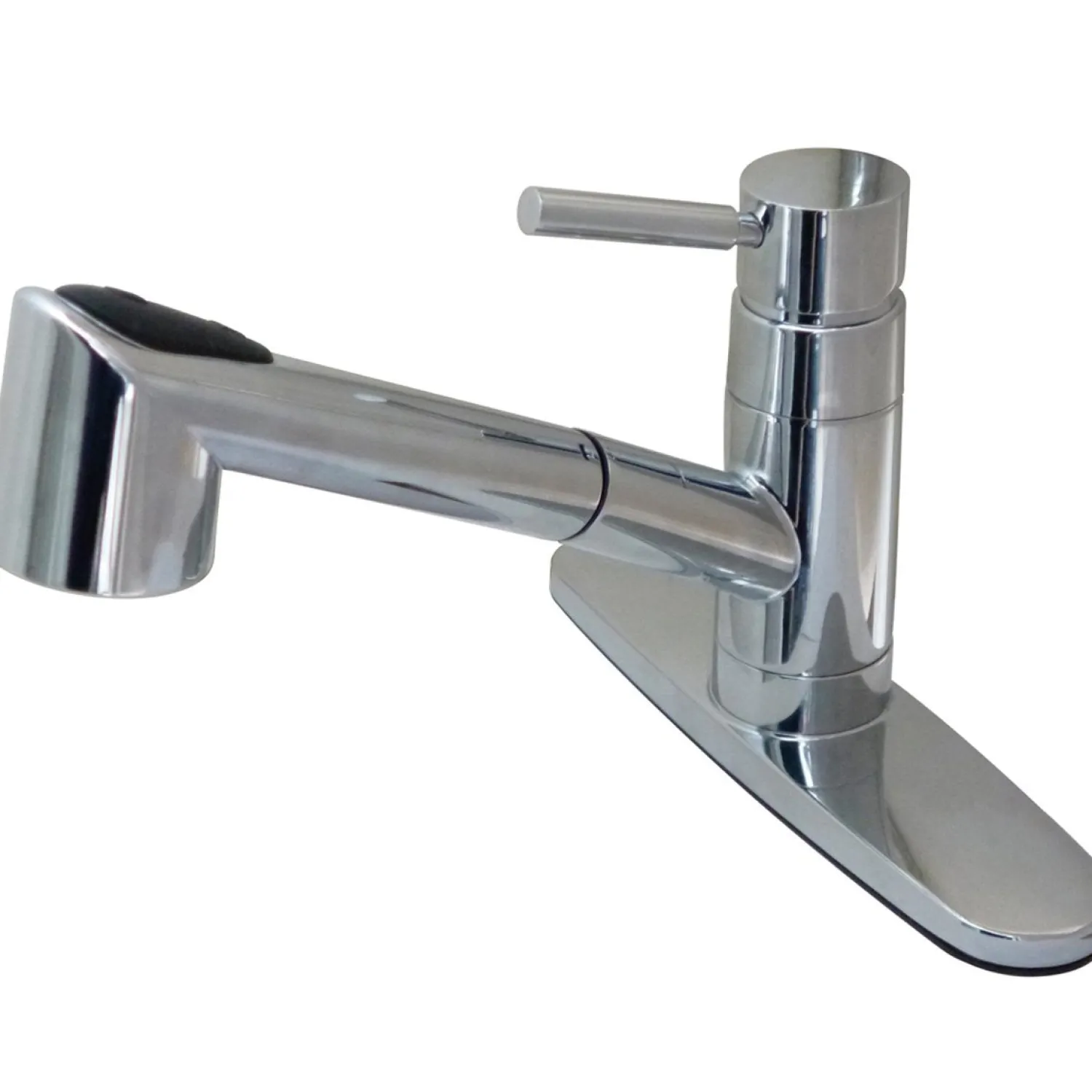 Gourmetier Wilshire 8" Centerset Single Handle Kitchen Faucet with Pull-out Sprayer Single Hole