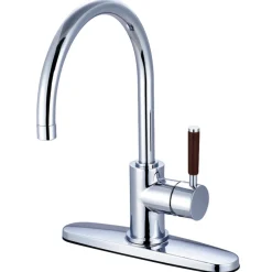 Hot Gourmetier Wilshire Single Handle Kitchen Faucet Single Hole
