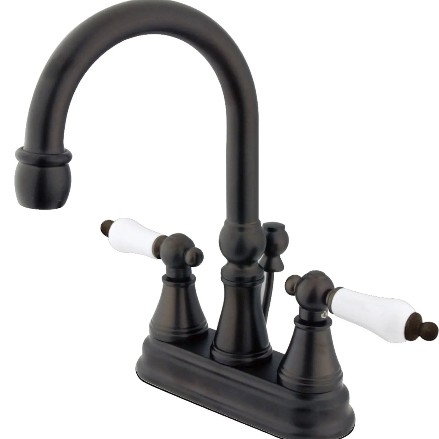 Best Governor Contemporary Two Handle 4" Centerset Lavatory Faucet with Brass Pop-up 4" Center Set
