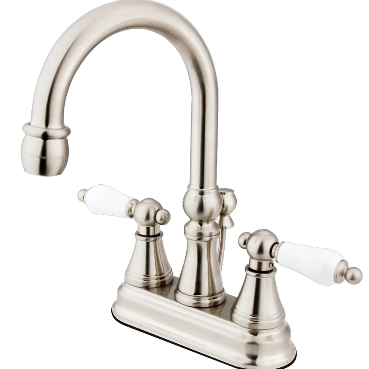 Best Governor Contemporary Two Handle 4" Centerset Lavatory Faucet with Brass Pop-up 4" Center Set