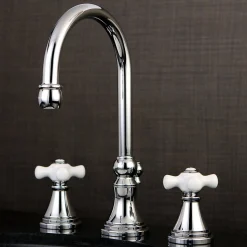Discount Governor 8-Inch Widespread Deck Mount Bathroom Faucet 8