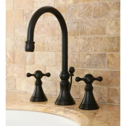 Best Governor 8" to 16" Widespread Lavatory Faucet with Brass Pop-up and Two Handle 8" Widespread