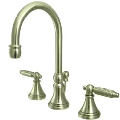 Outlet Governor Two Handle 8" to 16" Widespread Lavatory Faucet with Brass Pop-up 8" Widespread