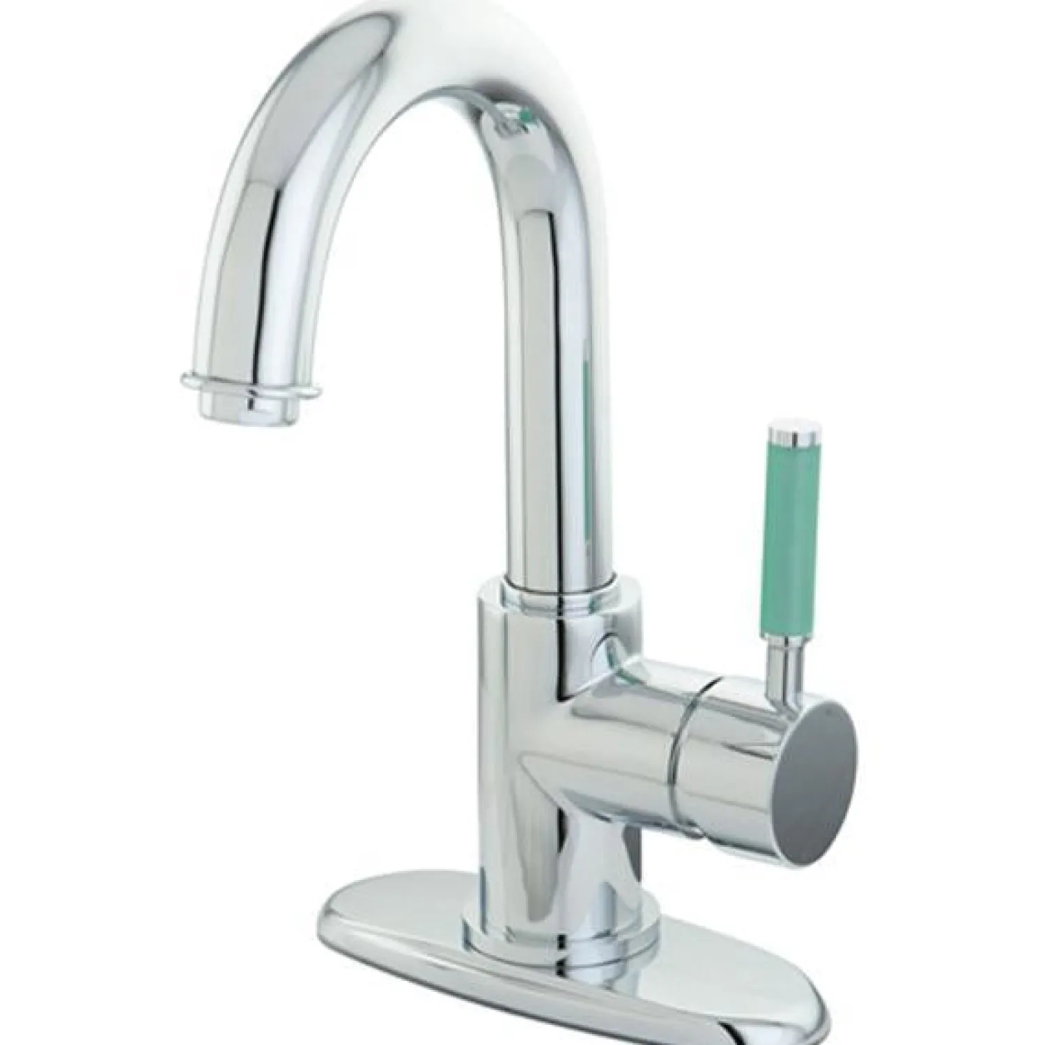 New Green Eden Single Handle Lavatory Faucet with Push-up Drain Single Hole
