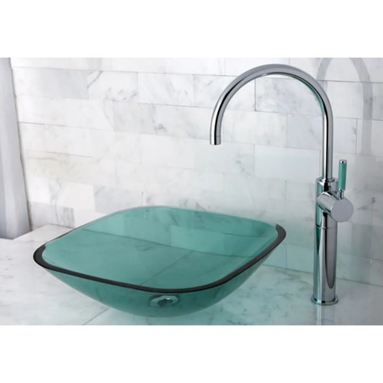 Clearance Green Eden Single Handle Vessel Sink Faucet without Plate and Pop-up Vessel Faucets
