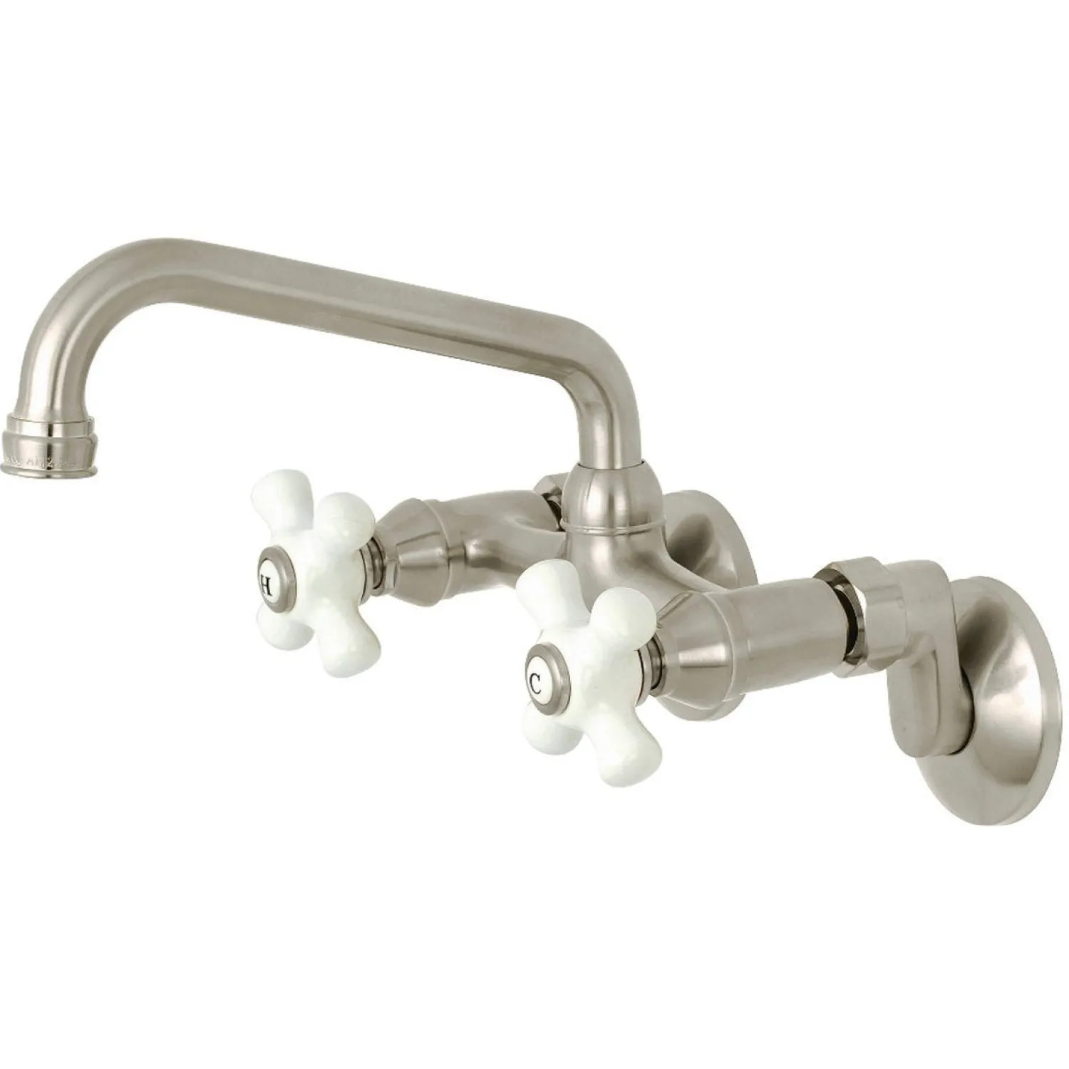 Discount 2-Handle 2-Hole Wall Mount Kitchen Faucet Wall Mounted Kitchen Faucets