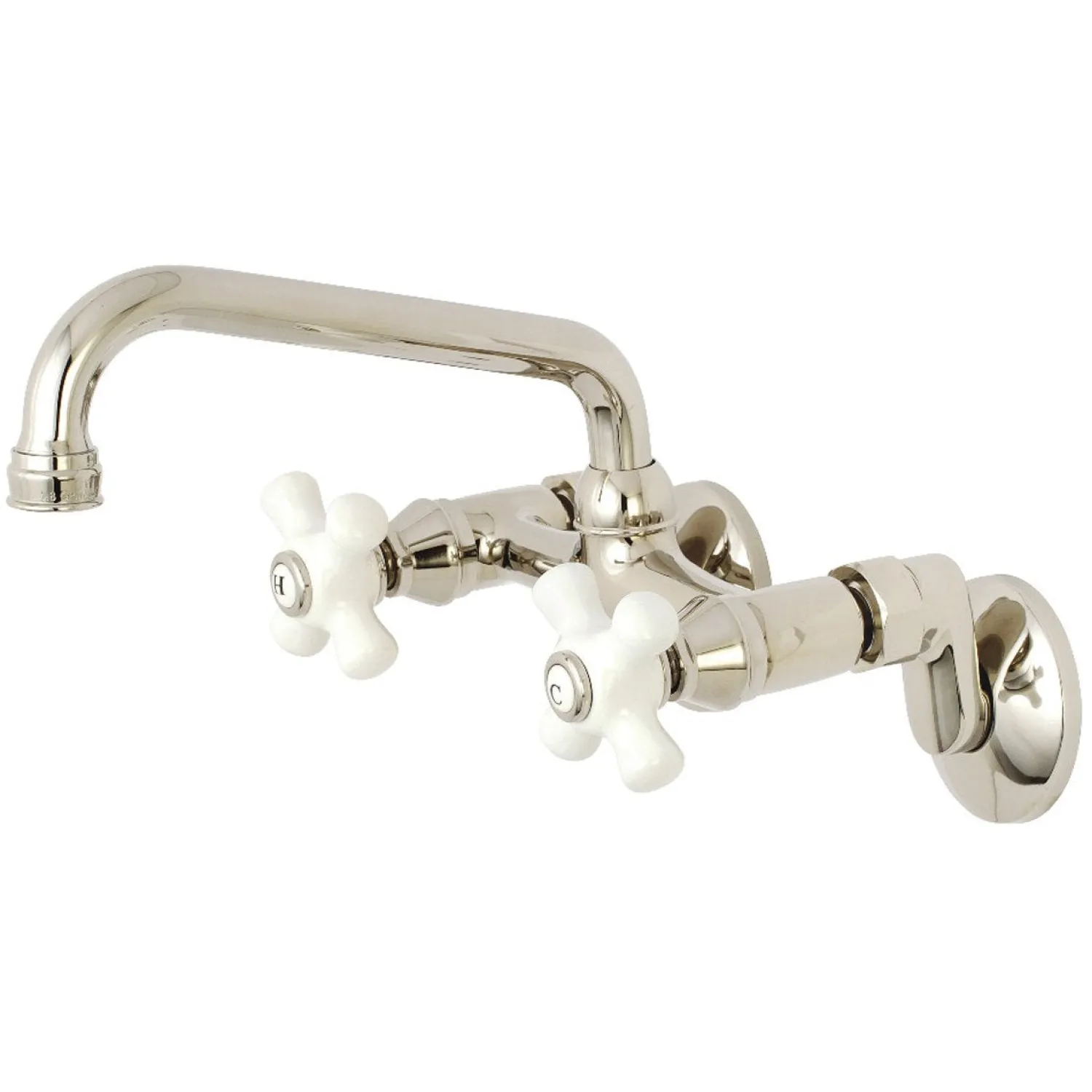 Discount 2-Handle 2-Hole Wall Mount Kitchen Faucet Wall Mounted Kitchen Faucets