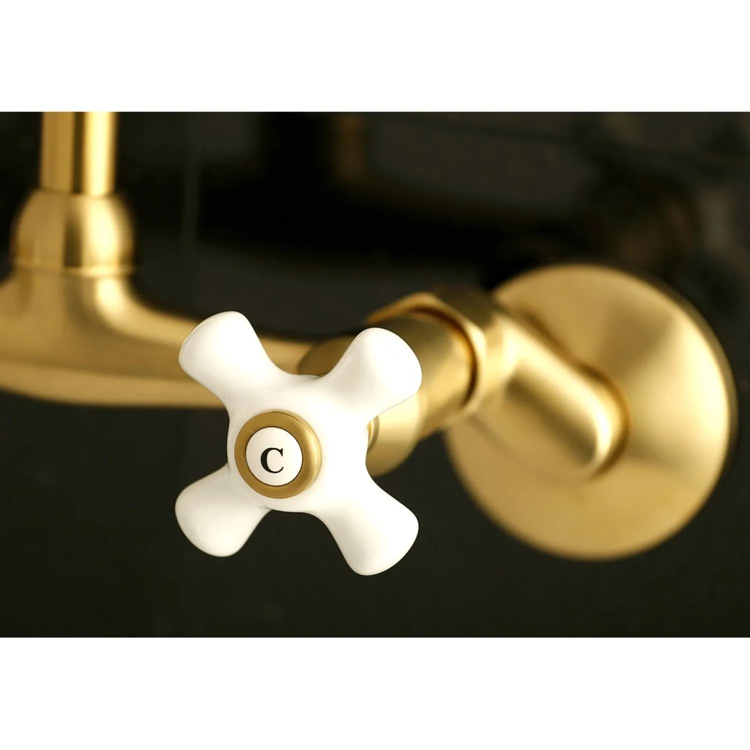 Discount 2-Handle 2-Hole Wall Mount Kitchen Faucet Wall Mounted Kitchen Faucets