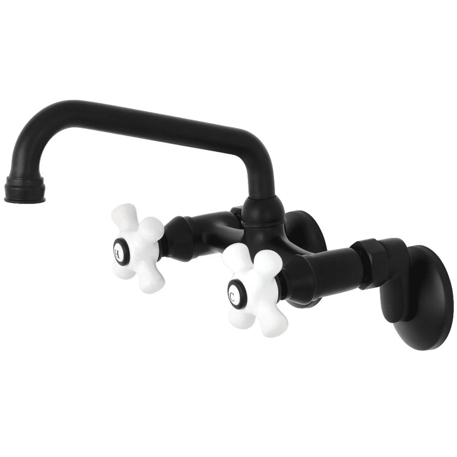 Discount 2-Handle 2-Hole Wall Mount Kitchen Faucet Wall Mounted Kitchen Faucets