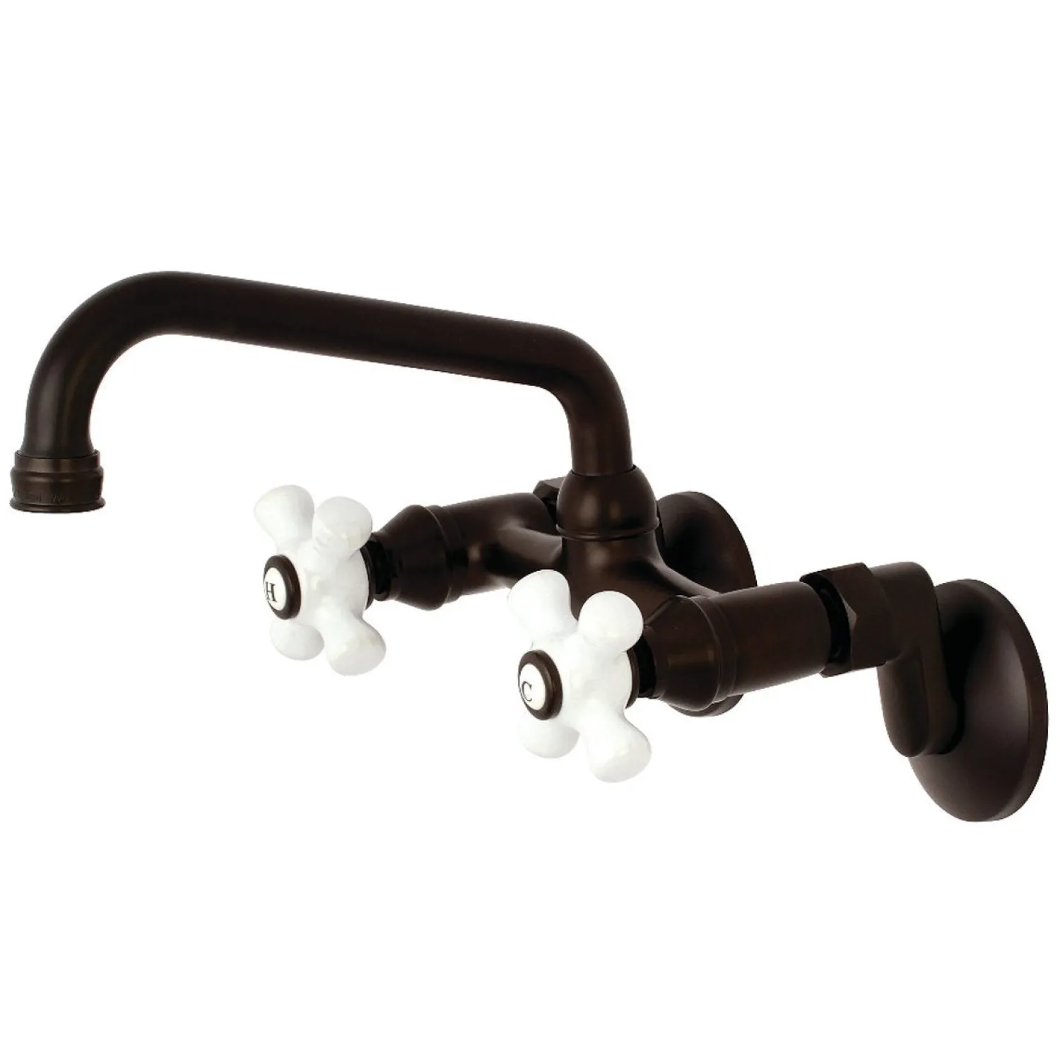 Discount 2-Handle 2-Hole Wall Mount Kitchen Faucet Wall Mounted Kitchen Faucets