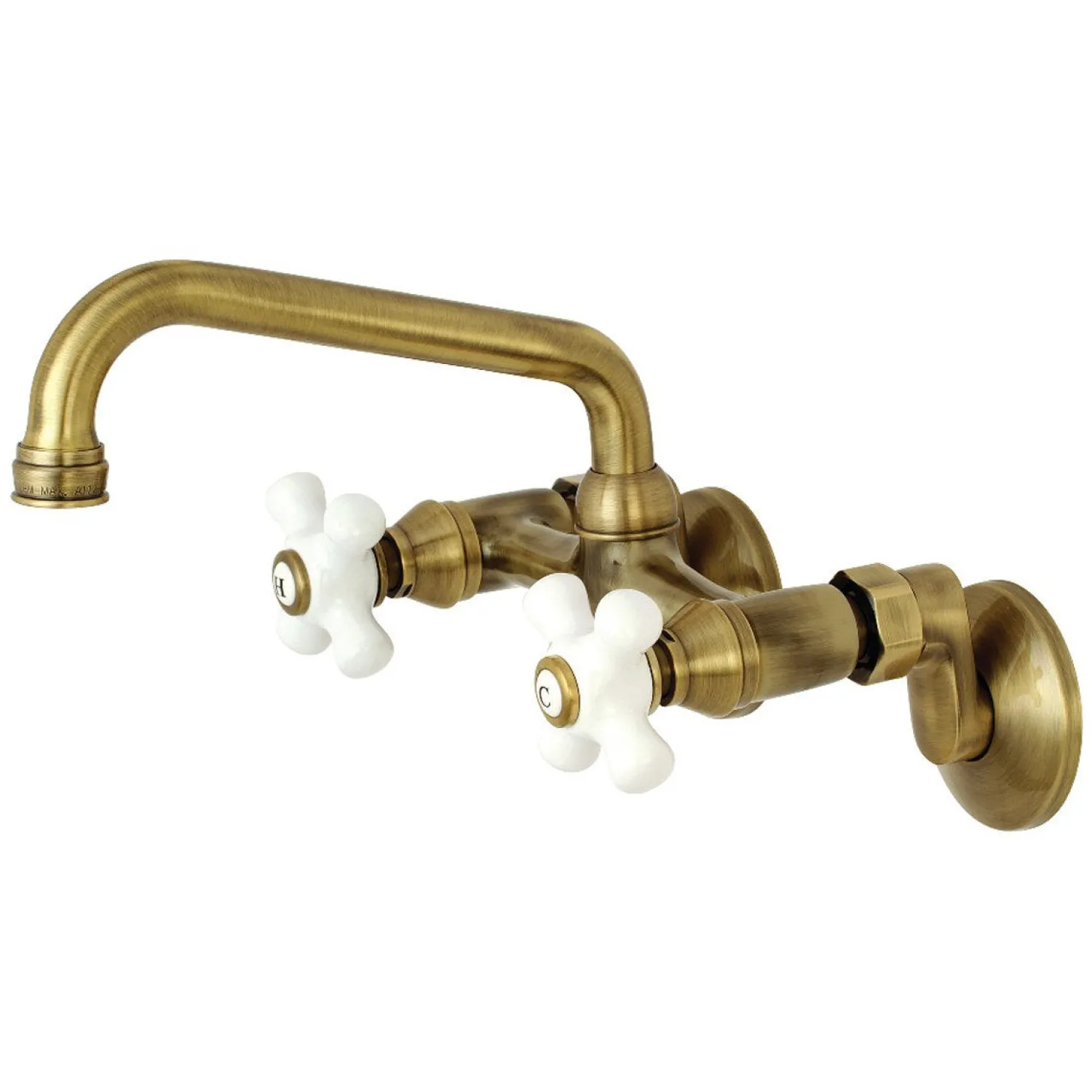 Discount 2-Handle 2-Hole Wall Mount Kitchen Faucet Wall Mounted Kitchen Faucets