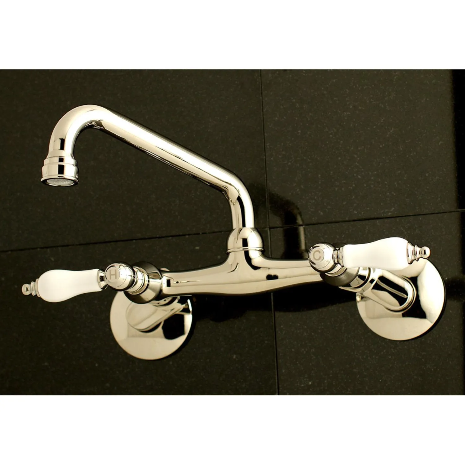 Discount 2-Handle Wall Mount Kitchen Faucet Wall Mounted Kitchen Faucets