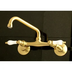 Discount 2-Handle Wall Mount Kitchen Faucet Wall Mounted Kitchen Faucets