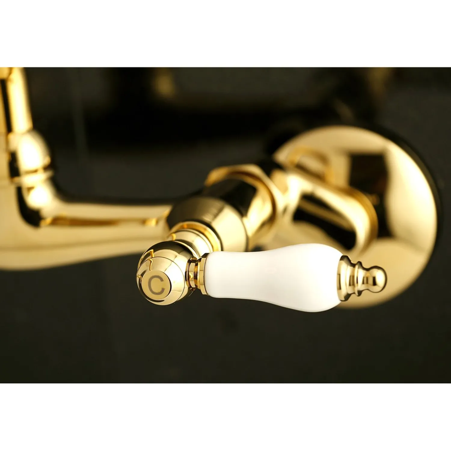 Discount 2-Handle Wall Mount Kitchen Faucet Wall Mounted Kitchen Faucets