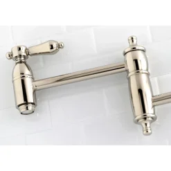 New Heirloom Wall Mount Pot Filler Kitchen Faucet Wall Mounted Kitchen Faucets|Single Hole