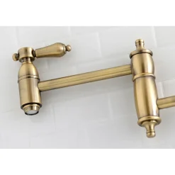 New Heirloom Wall Mount Pot Filler Kitchen Faucet Wall Mounted Kitchen Faucets|Single Hole
