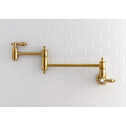 New Heirloom Wall Mount Pot Filler Kitchen Faucet Wall Mounted Kitchen Faucets|Single Hole