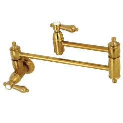 New Heirloom Wall Mount Pot Filler Kitchen Faucet Wall Mounted Kitchen Faucets|Single Hole