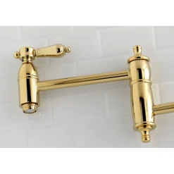 New Heirloom Wall Mount Pot Filler Kitchen Faucet Wall Mounted Kitchen Faucets|Single Hole