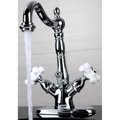 Online Heritage 4" Centerset Deck Mount Bathroom Faucet with Pop-Up Drain Single Hole|4" Center Set