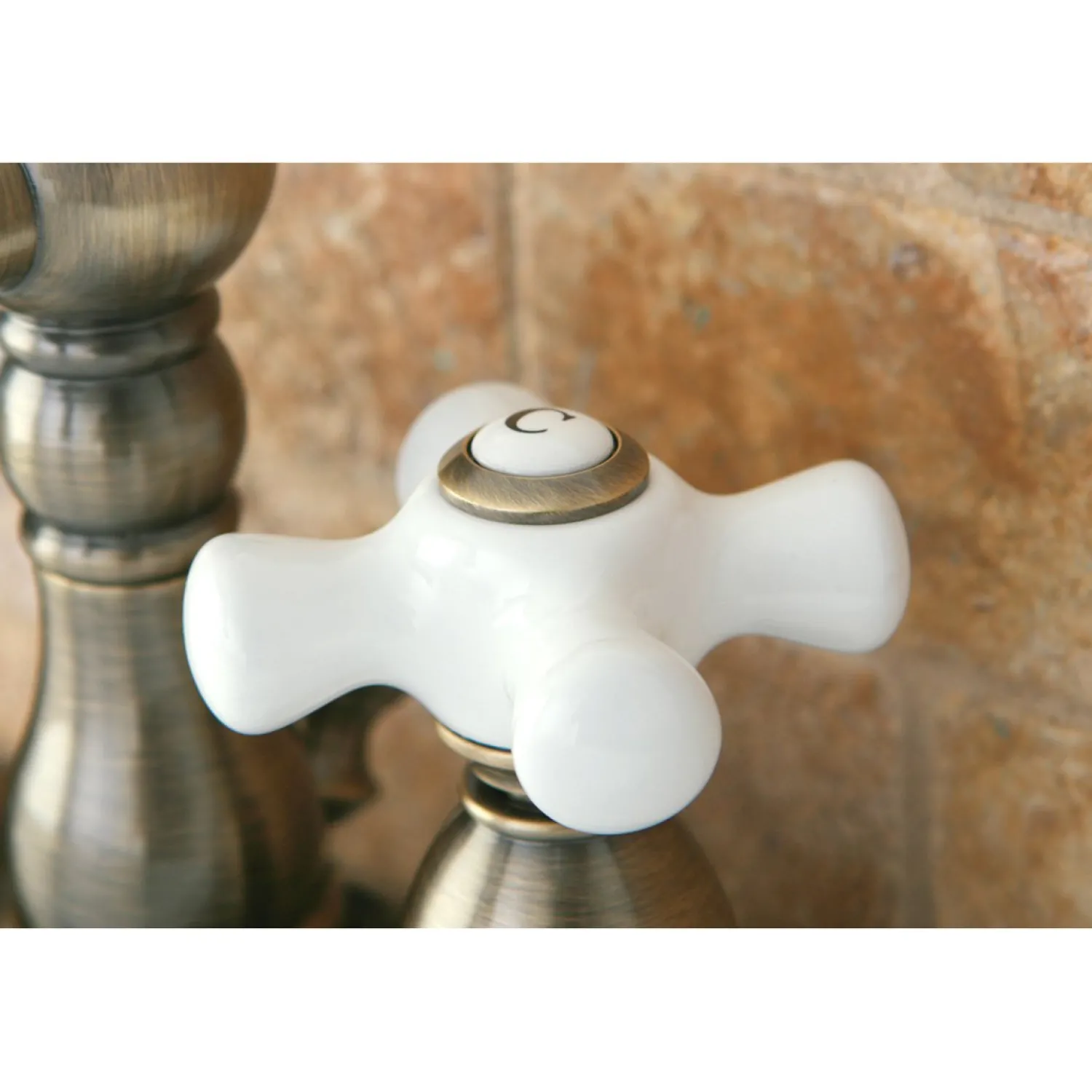 Sale Heritage 4" Centerset 3-Hole Bathroom Faucet 4" Center Set