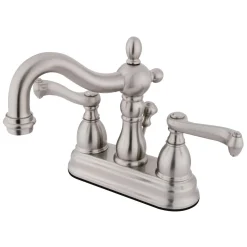 Hot Heritage 4" Centerset Deck Mount 3-Hole Bathroom Faucet 4" Center Set