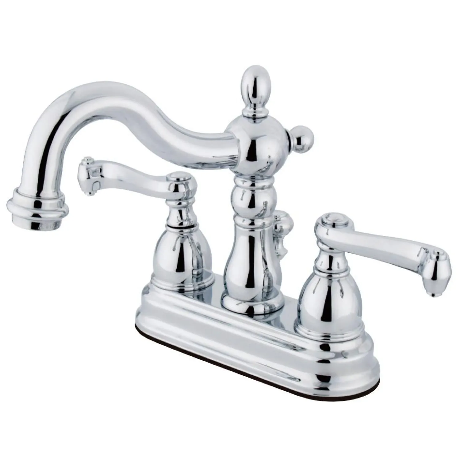 Hot Heritage 4" Centerset Deck Mount 3-Hole Bathroom Faucet 4" Center Set