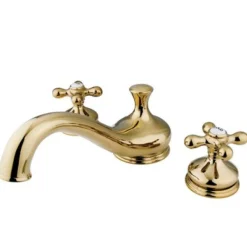Sale Heritage Classic Three Hole Two Handle Roman Tub Filler Tub Faucets