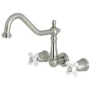Sale Heritage Cross-Handle Wall Mount Kitchen Faucet Wall Mounted Kitchen Faucets