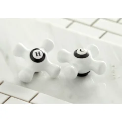 Sale Heritage Cross-Handle Wall Mount Kitchen Faucet Wall Mounted Kitchen Faucets