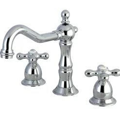 Discount Heritage Cross-Handle 8-Inch Widespread Bathroom Faucet 8