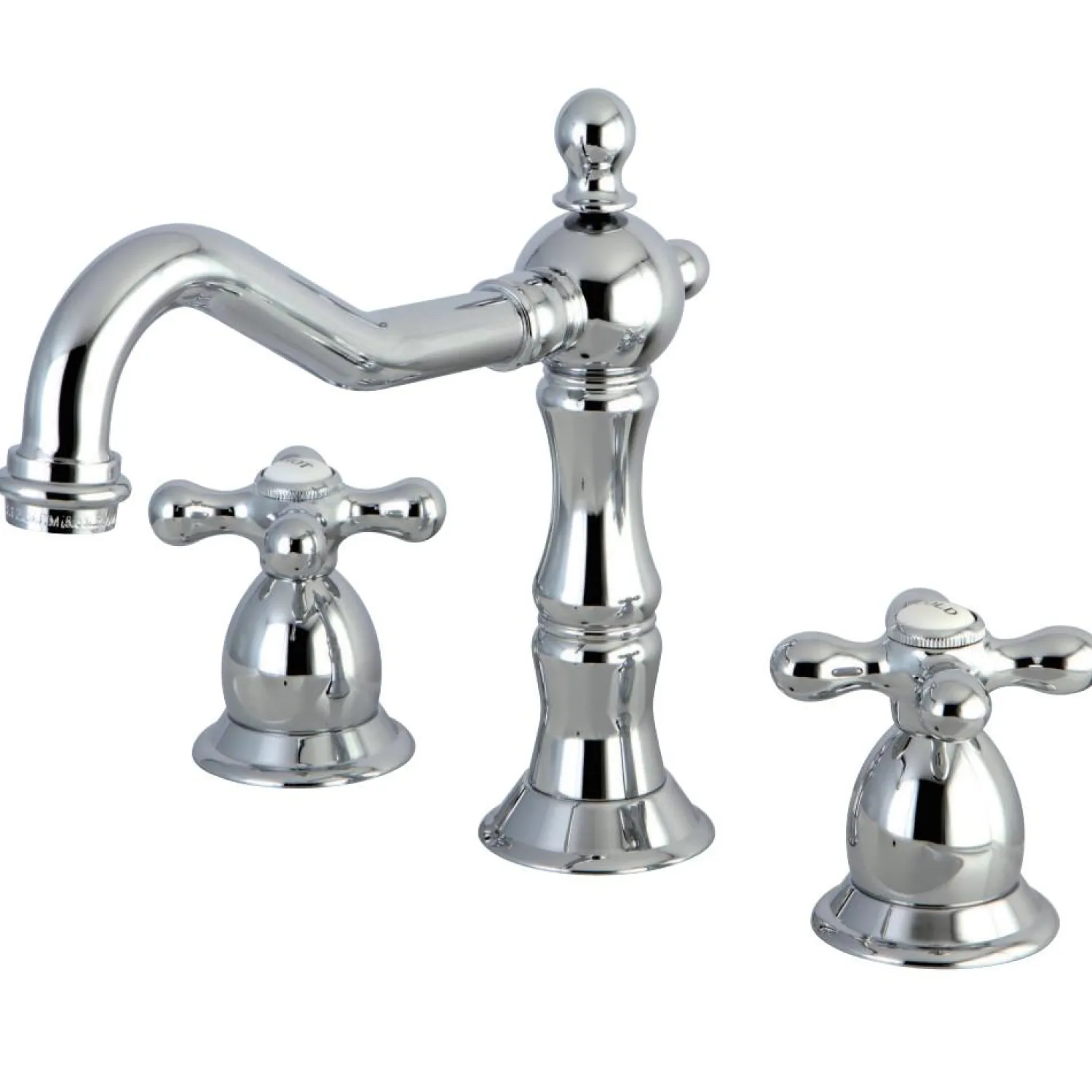 Discount Heritage Cross-Handle 8-Inch Widespread Bathroom Faucet 8" Widespread