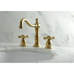 Discount Heritage Cross-Handle 8-Inch Widespread Bathroom Faucet 8