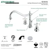Discount Heritage Cross-Handle 3-Hole 8-Inch Widespread Bathroom Faucet 8" Widespread