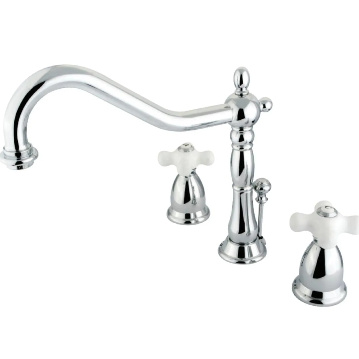 Discount Heritage Cross-Handle 3-Hole 8-Inch Widespread Bathroom Faucet 8" Widespread