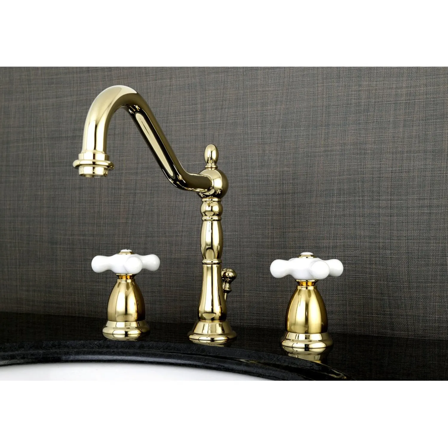 Discount Heritage Cross-Handle 3-Hole 8-Inch Widespread Bathroom Faucet 8" Widespread