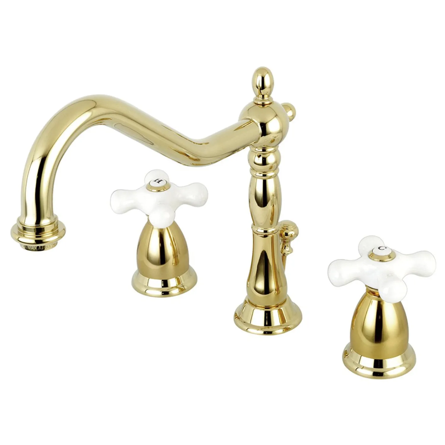 Discount Heritage Cross-Handle 3-Hole 8-Inch Widespread Bathroom Faucet 8" Widespread