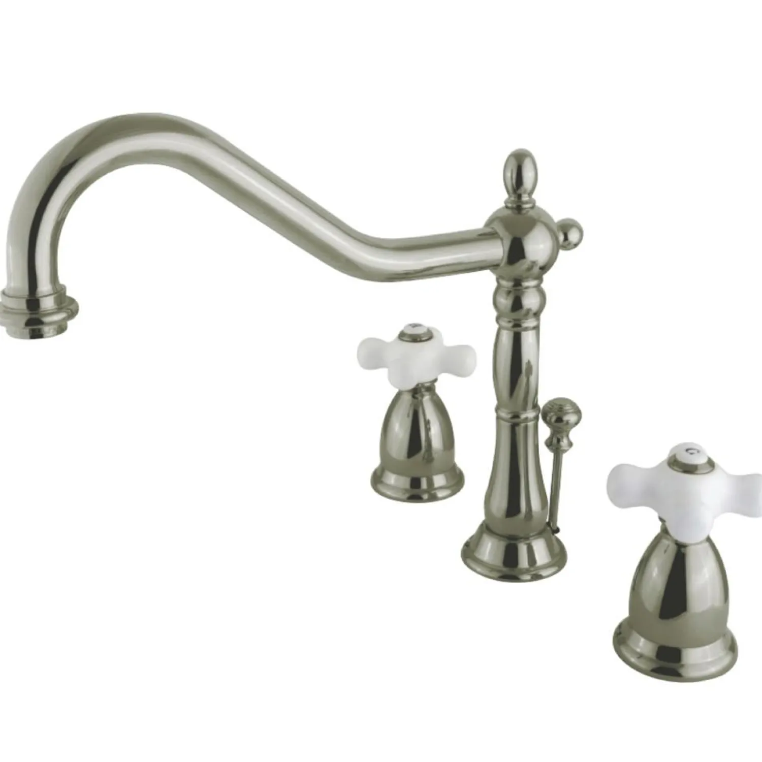Discount Heritage Cross-Handle 3-Hole 8-Inch Widespread Bathroom Faucet 8" Widespread