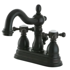 Outlet Heritage Deck Mount 3-Hole 4-Inch Centerset Bathroom Faucet 4" Center Set