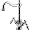 Online Heritage Deck Mount 4-Inch Centerset Bathroom Faucet with Pop-Up Drain Single Hole|4" Center Set