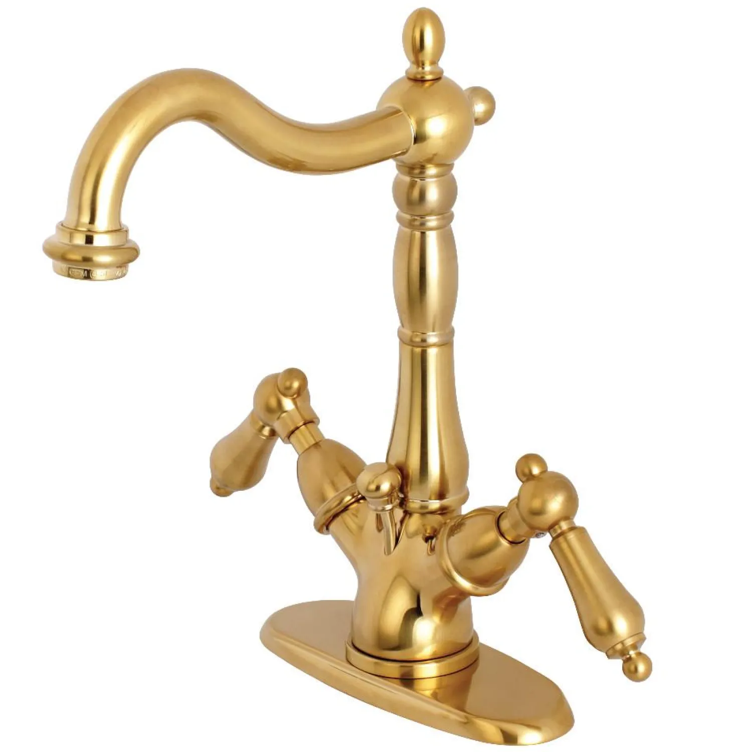 Online Heritage Deck Mount 4-Inch Centerset Bathroom Faucet with Pop-Up Drain Single Hole|4" Center Set