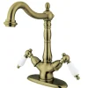 Online Heritage Deck Mount 2-Handle Vessel Sink Faucet Vessel Faucets