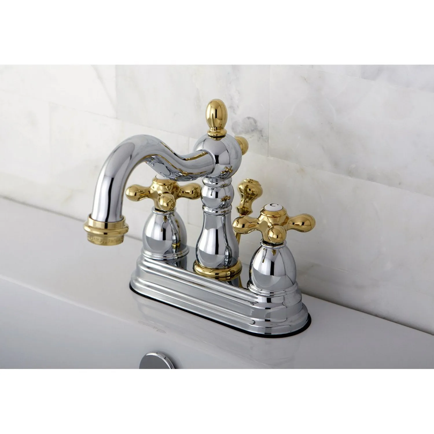 Discount Heritage Deck Mount 4-Inch Centerset Bathroom Faucet 4" Center Set